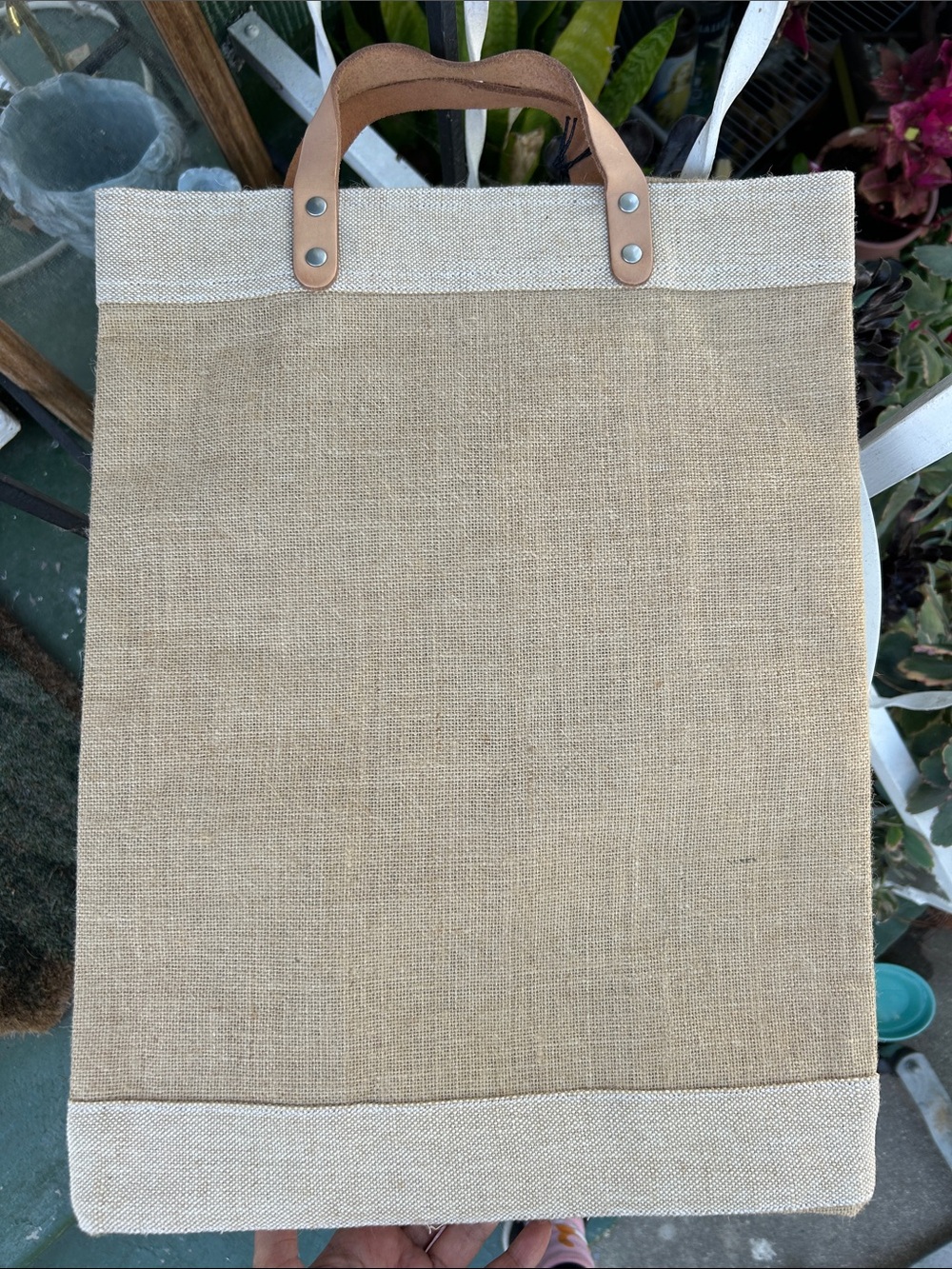 Large tan tote